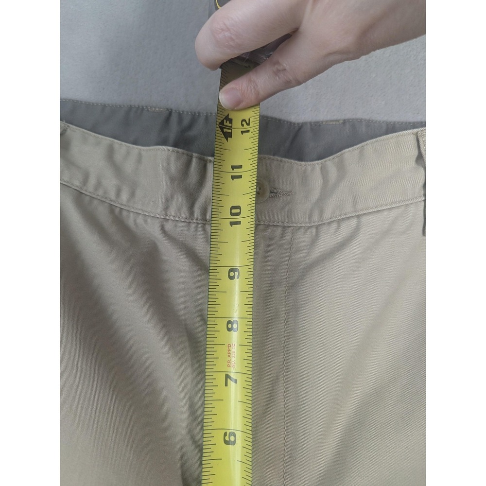 Woolrich Khaki Pants Mens 38x32 Beige Straight Leg 100% Cotton Canvas Chino - Picture 7 of 14